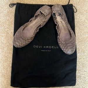 DEVI KROELL Snake Skin Flats